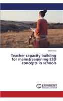 Teacher capacity building for mainstreaminmg ESD concepts in schools