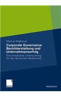 Corporate Governance Berichterstattung und Unternehmenserfolg