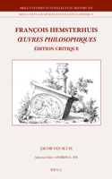 François Hemsterhuis, Œuvres philosophiques