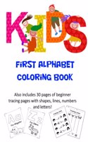 Kids First Alphabet Coloring Book