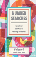 Number Searches: Large Print - 200 puzzles - Challenge Your Brain