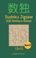 Sudoku Jigsaw: 200 Mittlere Rätsel 12x12 band. 18