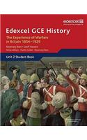 Edexcel GCE History AS Unit 2 C1 The Experience of Warfare in Britain: Crimea, Boer and the First World War, 1854-1929