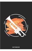 Trumpet Instrument Art Graphic Notebook