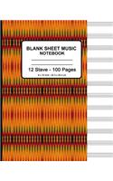 Blank Sheet Music Notebook