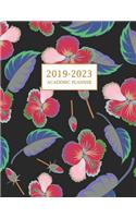 2019-2023 Academic Planner: Four Year Academic Planner 8.5 x 11 with Inspirational Quotes and Flower Coloring Pages, Volume 1 (July 2019 - June 2023)