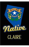 Nevada Native Claire: College Ruled Composition Book