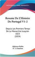 Resume de L'Histoire de Portugal V1-2