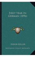 First Year In German (1896): (English)
