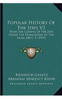 Popular History Of The Jews V3