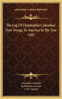 Log Of Christopher Columbus' First Voyage To America In The Year 1492