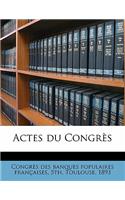 Actes Du Congrès