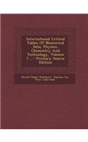 International Critical Tables of Numerical Data, Physics, Chemistry and Technology, Volume 7... - Primary Source Edition