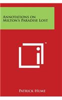 Annotations on Milton's Paradise Lost