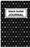 Black Patterned Bullet Journal: Soft Cover, 5.5 X 8.5 Inch, 200 Pages(English)