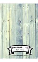 Lined Notebook - Blue Wood: Notebook Journal Diary, 110 Lined Pages, 7 X 10