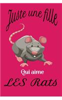 juste une fille qui aime les rats pink - journal de bord ligné