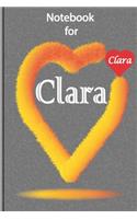 Notebook for Clara