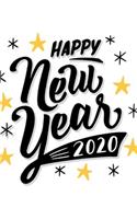 Happy New Year 2020 Journal Notebook: New Year Gift (120 Pages, Blank, 8.5 x 11) Lined Notebook, Journal Diary, Merry Christmas,