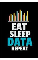 Eat Sleep Data Repeat: Blank Lined Journal Gift For Computer Data Science Related People.
