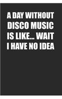 Disco Music Lover Notebook 120 Page Lined Blank Journal