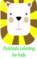 Animals coloring for kids: Coloring Pages with Adorable Animal Designs, Creative Art Activities