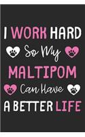 I Work Hard So My Maltipom Can Have A Better Life
