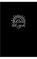 Dot Grid: 6x9 DOT GRID Journal With Black Pages For Use With Gel Pens - Reverse Color Journal - Blackout Journal
