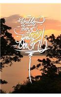 Walls we couldn't move came tumbling down: 6x9 Inch Lined Journal/Notebook designed to remind you that walls you can't move will come tumbling down!, Never give up, keep moving onwards and up