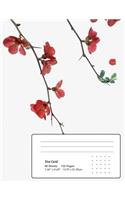 Flowering Red Quince Gone Wild Composition Notebook