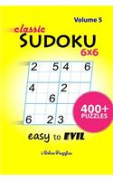Classic SuDoKu 6x6 Easy to Evil