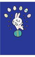 Dabbing Easter Bunny: College Ruled Lined Paper, 6x9, 120 Pages