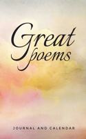 Great Poems: Blank Lined Journal with Calendar for Poetry Lover