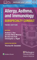 Washington Manual Allergy, Asthma, and Immunology Subspecialty Consult