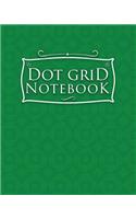 Dot Grid Notebook: Bullet Grid Journal For Girls, Dotted Graph Paper - Green Cover(66 Dot Grid Notebook)