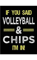 If You Said Volleyball & Chips I'm in