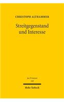 Streitgegenstand Und Interesse