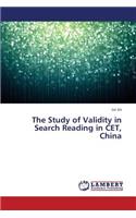 Study of Validity in Search Reading in CET, China