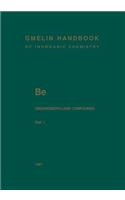 Be Organoberyllium Compounds