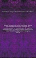 Scope of Soviet activity in the United States. Hearing before the Subcommittee to Investigate the Administration of the Internal Security Act