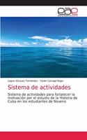 Sistema de actividades