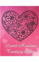 Heart Mandala Coloring Book