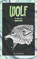 Magnificent Animal Coloring Book - Stress Relieving Designs - Wolf