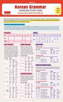 Korean Grammar Language Study Card