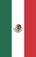 Flag of Mexico: Graph Paper Notebook, 6x9 Inch, 120 pages