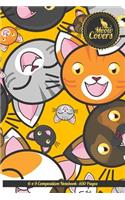 Meow Covers 6 X 9 Composition Notebook -100 Pages