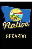 Montana Native Gerardo: College Ruled Composition Book