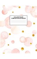 College Ruled Composition Notebook