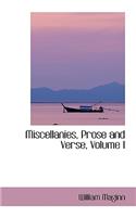 Miscellanies, Prose and Verse, Volume I