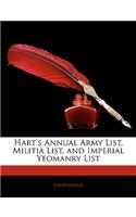 Hart's Annual Army List, Militia List, and Imperial Yeomanry List